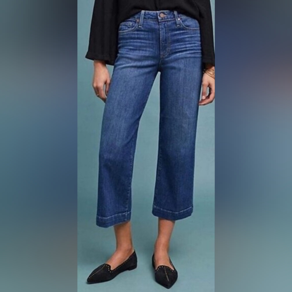Paige Nellie Cropped Wide-Leg Jeans